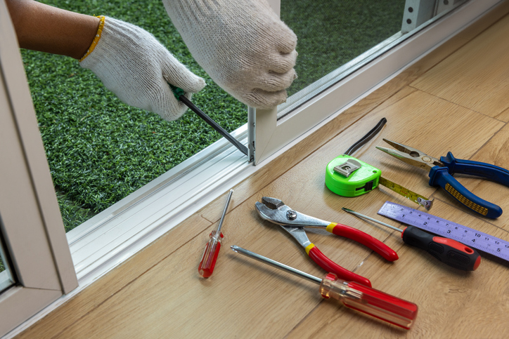 Sliding Door Track Repair and Cleaning